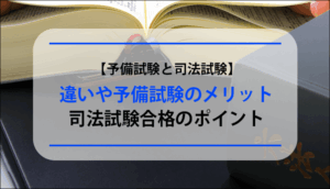 【予備試験と司法試験】違いや予備試験のメリット、司法試験合格のポイント