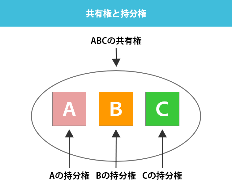 共有権と持分権