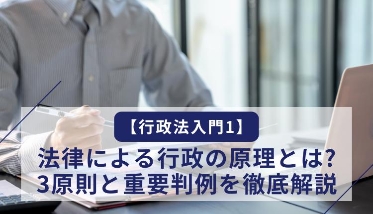 【行政法入門1】法律による行政の原理とは？3原則と重要判例を徹底解説